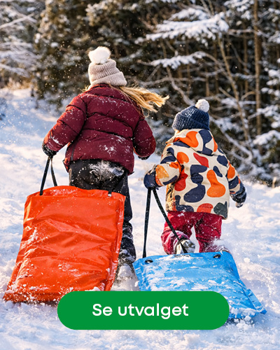 Snowflyers og akemadrasser til barn for fartsfylt og morsom vinterlek