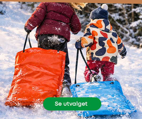 Snowflyers og akemadrasser til barn for fartsfylt og morsom vinterlek
