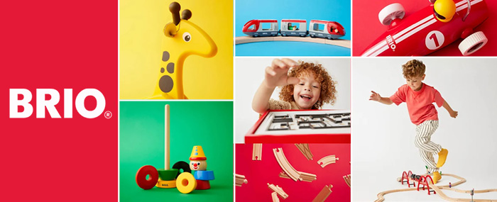 Se alle klassiske treleker og togbaner fra BRIO
