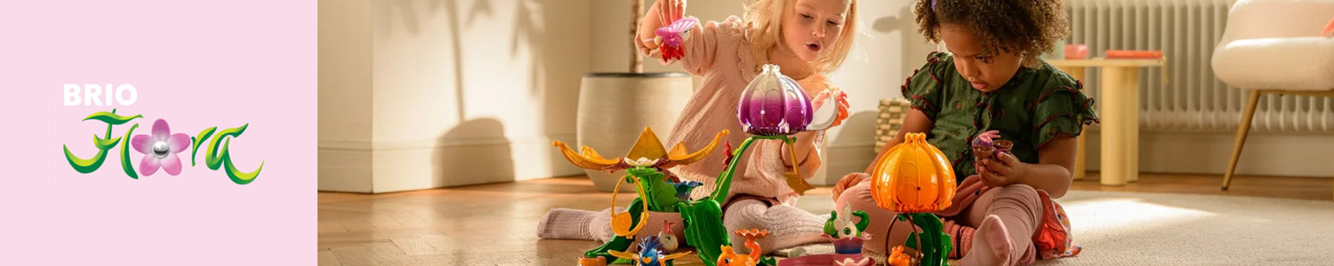 Se figurer og lekesett fra den magiske BRIO Flora-serien
