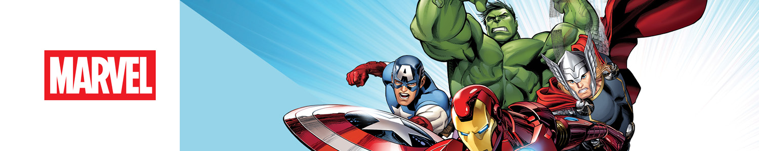 Se leker og produkter fra Marvel Avengers-superheltene