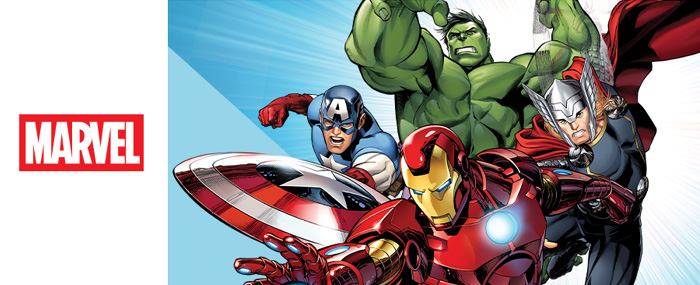 Se leker og produkter fra Marvel Avengers-superheltene