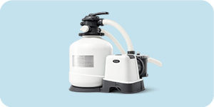 Intex sandfilterpumper for kraftig filtrering og enklere vedlikehold av basseng.