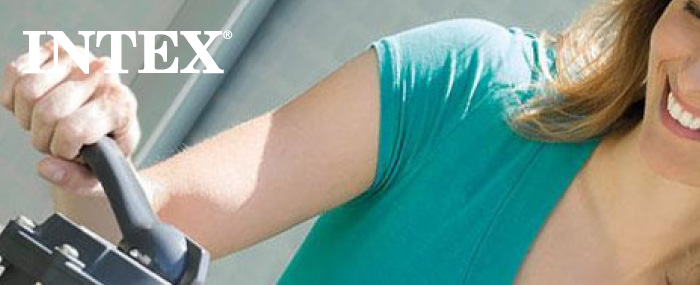 Intex bassengutstyr som pumper, filter og tilbehør for enkelt vedlikehold av basseng.