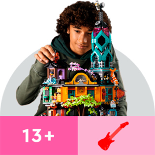 LEGO sett for tenåringer og unge voksne på 13 til 17 år