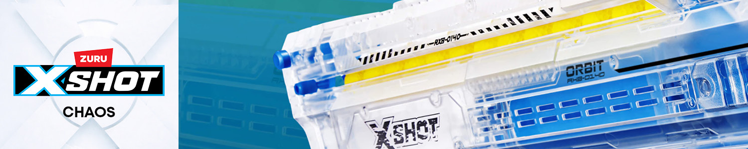 XSHOT Chaos blaster med høy hastighet og kraft for intense kamper