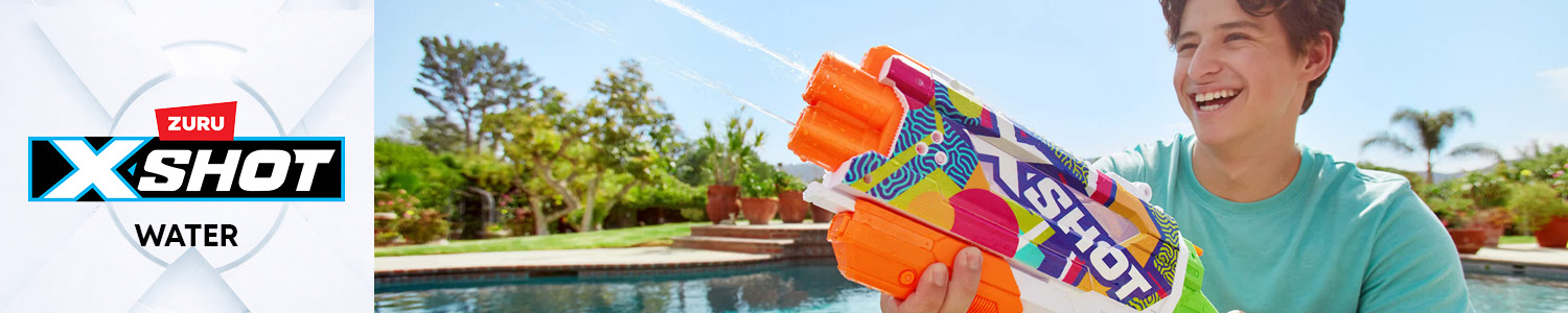 XSHOT Water vannblaster med lang rekkevidde for morsom lek ute på varme dager