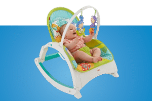 Babyutstyr - vippestoler, uro og kosekluter til baby