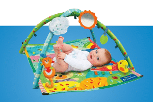 Gi babyen din en trygg, komfortabel og stimulerende lekeplass med babygym hos Extra Leker.