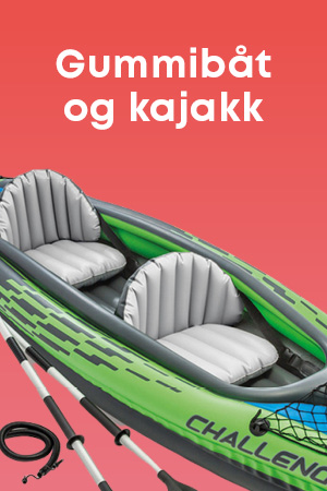 Stort utvalg oppblåsbare gummibåter og kajakker fra Intex hos Extra Leker