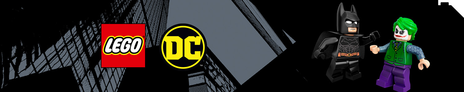 LEGO DC Batman sett med Batman, Gotham City og kjente skurker fra DC-universet.