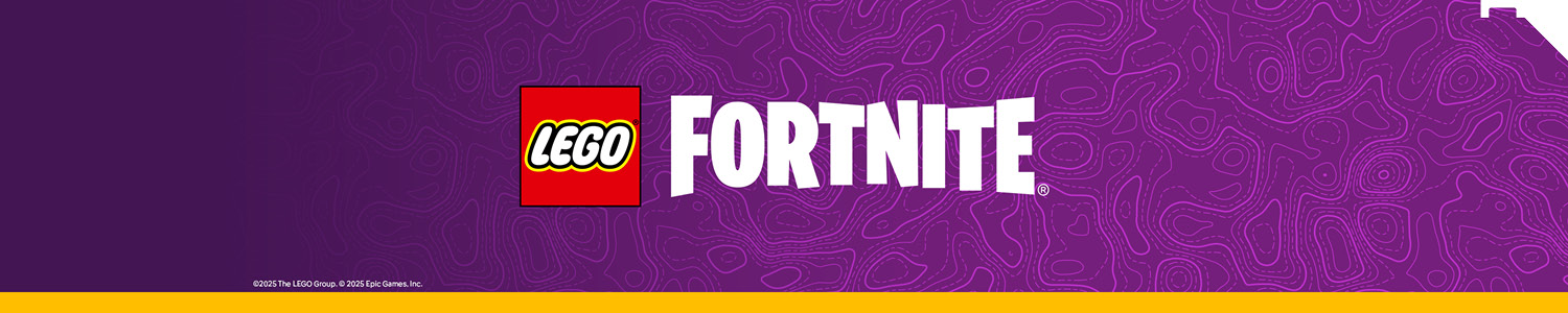 LEGO Fortnite sett inspirert av spillet, med kjente figurer, kjøretøy og byggemekanikker.