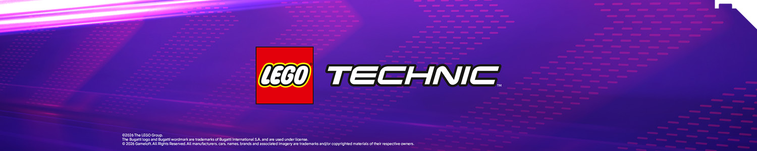 LEGO Technic sett med avanserte mekanismer, motorer og realistiske funksjoner.