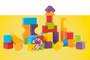Byggesett og byggeklosser til små og store barn