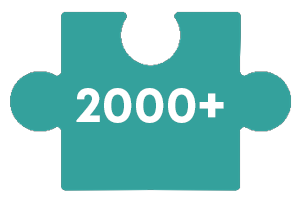 Puslespill med 2000 brikker eller mer